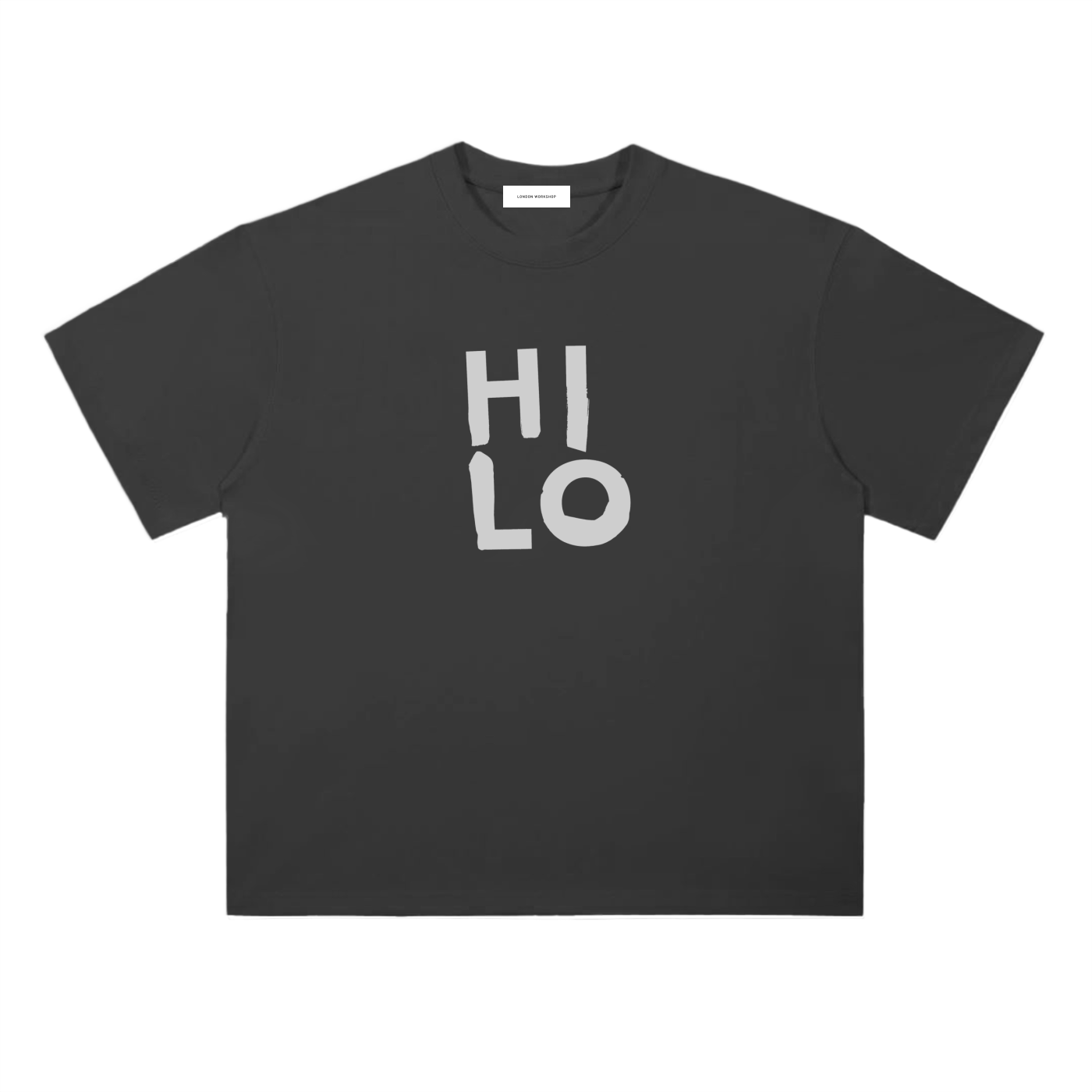 HI LO Heavyweight Drop Shoulder Cotton T-Shirt - Hilo Studio