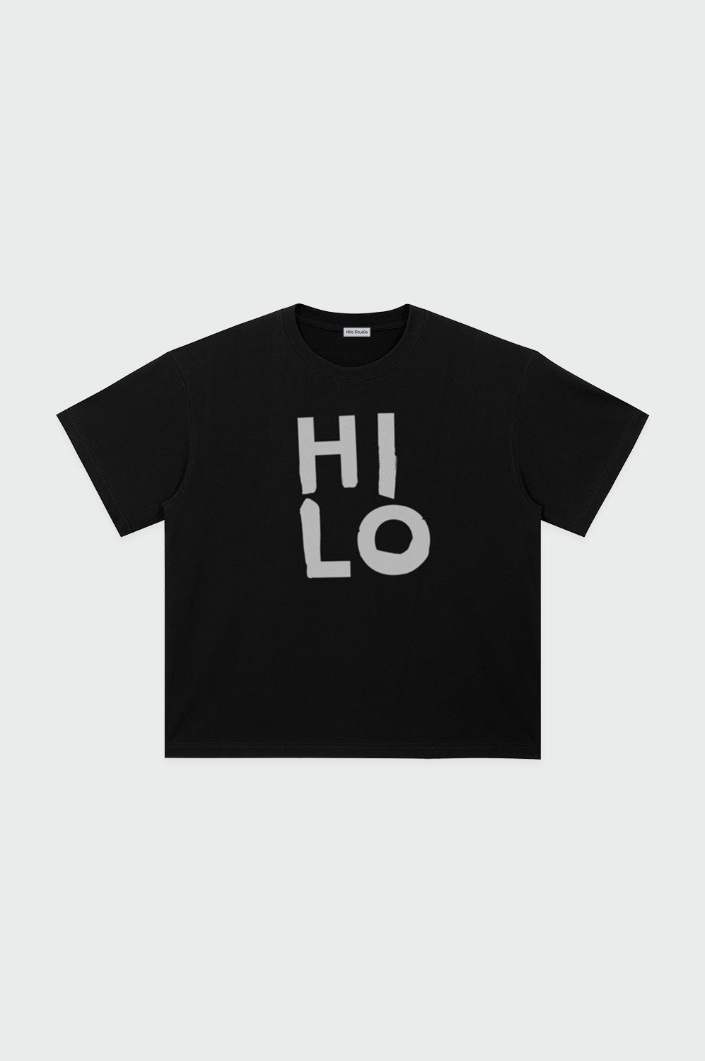 HI LO Heavyweight Drop Shoulder Cotton T-Shirt - Hilo Studio